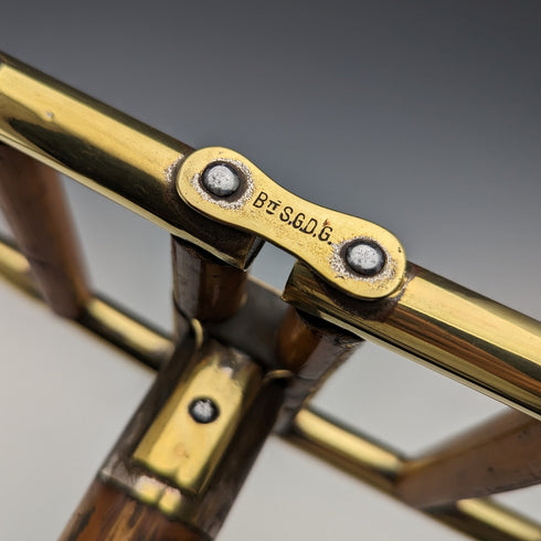 約 1905 年古董射擊手杖竹折疊椅